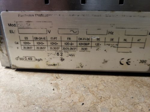 Electrolux Used Commercial Heavy Duty Gas Salamander GMG4 - Image 4